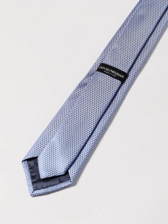 25FW 엠포리오 아르마니 넥타이 EM001344TE16524 F9058 Sky Blue - EMPORIO ARMANI