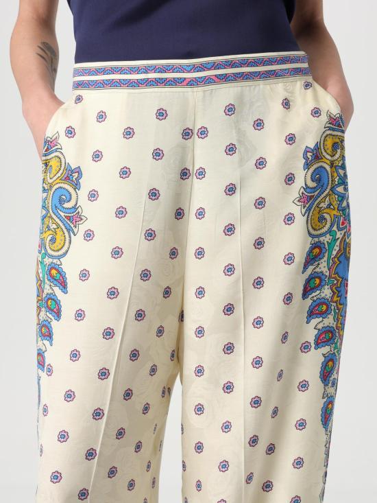25FW 에트로 팔라초 팬츠 WREA0014AQ115 X0800 Yellow Cream - ETRO