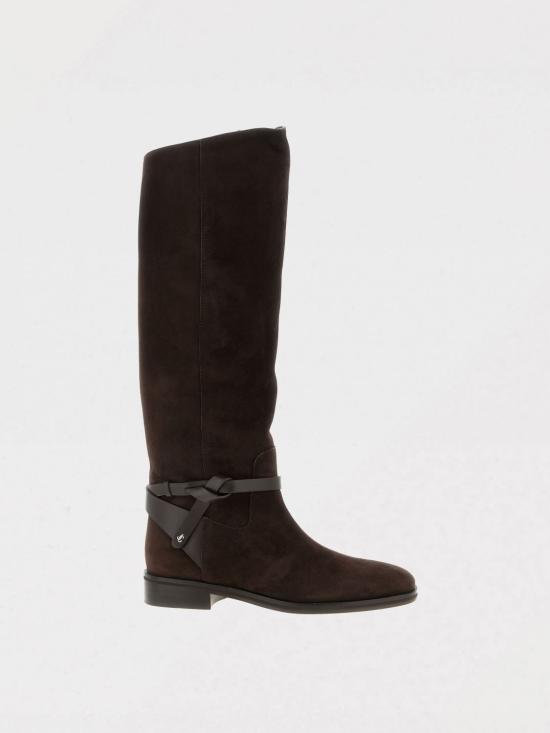 25FW 지미추 부츠 LAWTONKBFLATALR CHOCOLATE Brown