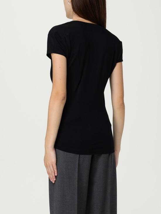 25FW 돈답 반팔 티셔츠 DS043JS0306DXXX 999 Black - DONDUP