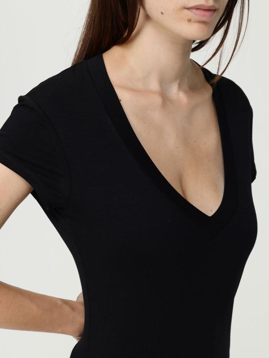 25FW 돈답 반팔 티셔츠 DS043JS0306DXXX 999 Black - DONDUP