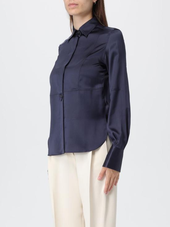 25FW 브루넬로 쿠치넬리 블라우스 MPC59NR516 C7186 Blue - BRUNELLO CUCINELLI