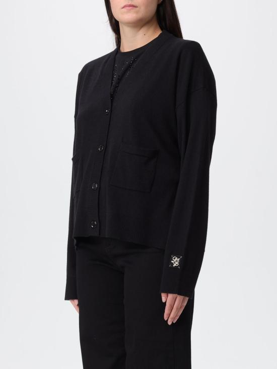 25FW 리우조 가디건 MF5374MA16R 22222 Black - LIU JO