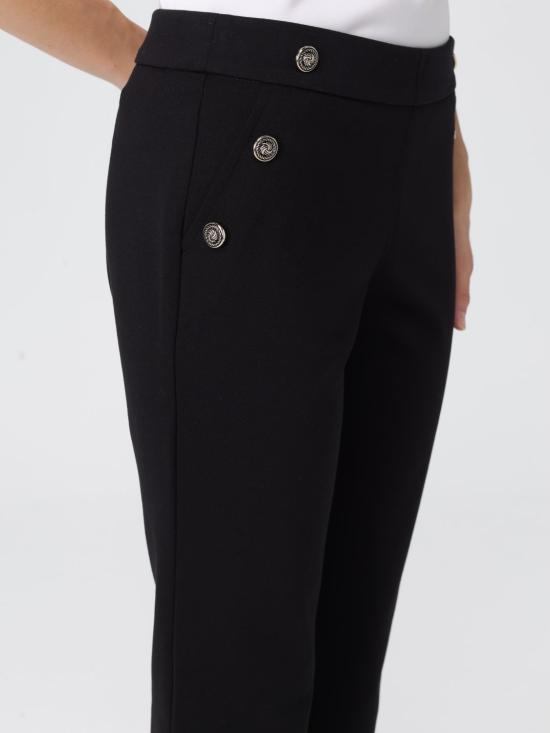 25FW 리우조 스트레이트 팬츠 MF5348J9189 22222 Black - LIU JO