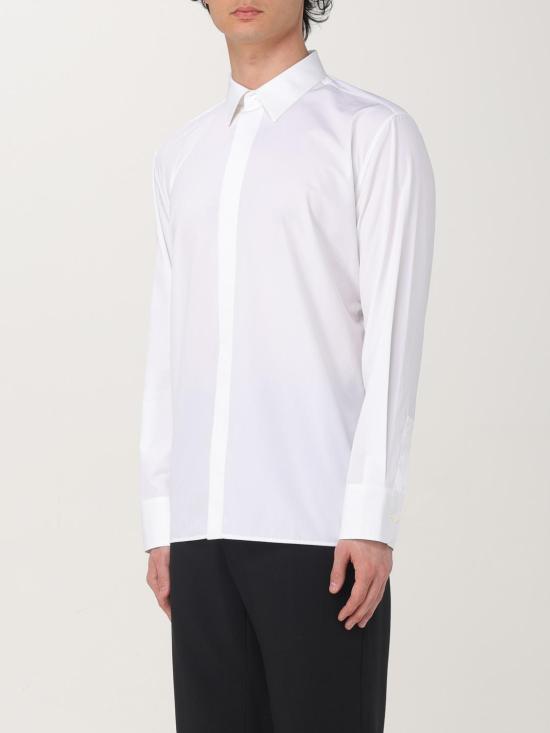 25FW 생로랑 긴팔 셔츠 820803Y271W 9000 White - SAINT LAURENT