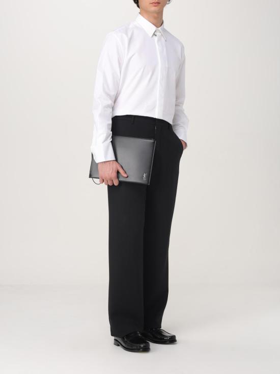 25FW 생로랑 긴팔 셔츠 820803Y271W 9000 White - SAINT LAURENT