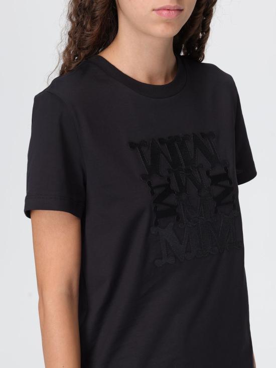 25FW 막스마라 반팔 티셔츠 2521946032600 008 Black - MAX MARA