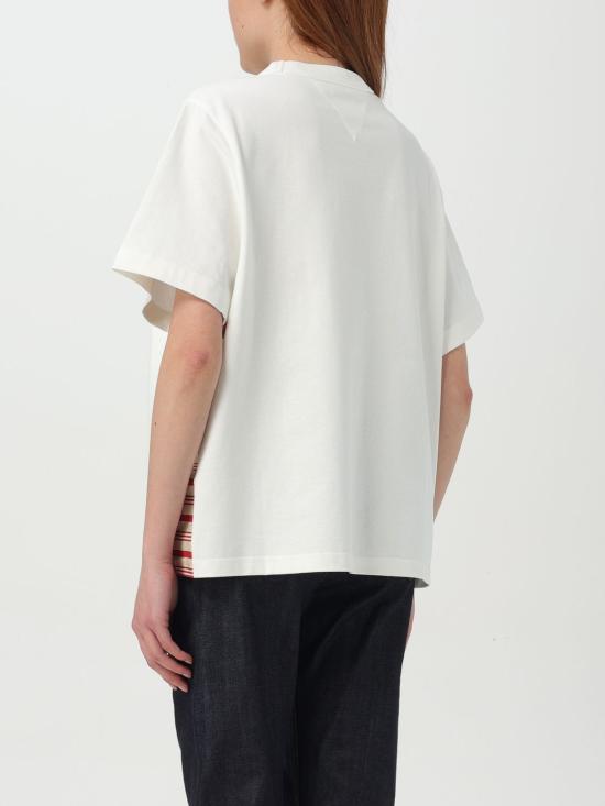 25FW 보테가베네타 반팔 티셔츠 815032V4ZL1 9310 White - BOTTEGA VENETA