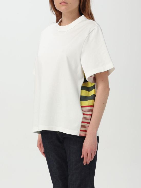 25FW 보테가베네타 반팔 티셔츠 815032V4ZL1 9310 White - BOTTEGA VENETA