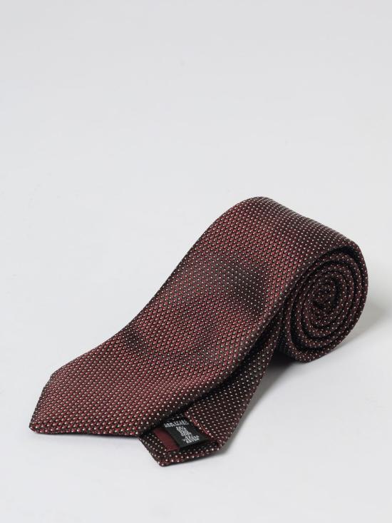 25FW 엠포리오 아르마니 넥타이 EM001344TE16524 F5072 Burgundy