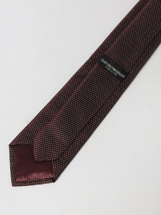 25FW 엠포리오 아르마니 넥타이 EM001344TE16524 F5072 Burgundy - EMPORIO ARMANI