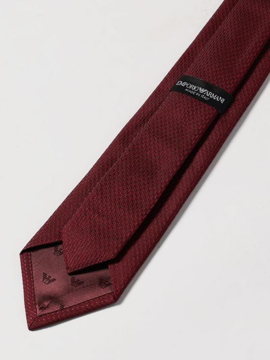 25FW 엠포리오 아르마니 넥타이 EM001344TE16534 F5072 Burgundy - EMPORIO ARMANI