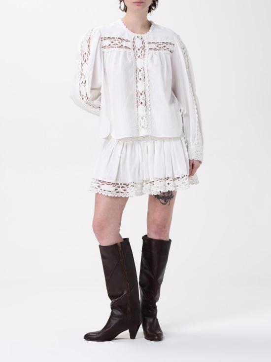 25FW 이자벨마랑에뚜왈 숏 스커트 JU0304FAC1J14E 20WH White - ISABEL MARANT ETOILE