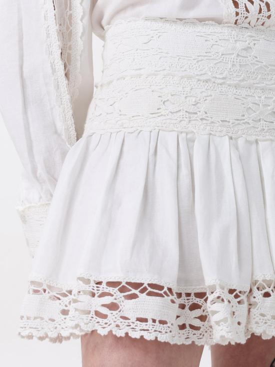 25FW 이자벨마랑에뚜왈 숏 스커트 JU0304FAC1J14E 20WH White - ISABEL MARANT ETOILE