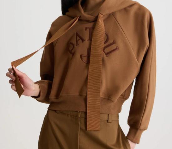 25FW 파투 JP MONOGRAM 모노그램 오가닉 코튼 로고 후드티 JE1929995121B DOM - PATOU