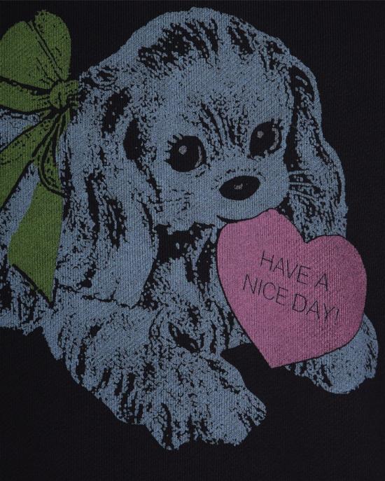 25FW 가니 후드 티셔츠 1098319 Black - GANNI