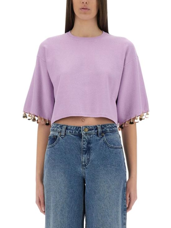 25SS 파코라반 반팔 티셔츠 25EMPU041ML0279 P519 Purple