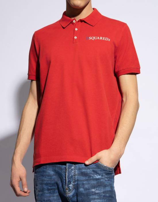 25FW 디스퀘어드2 폴로 티셔츠 S71GL0046S22743307 Red - DSQUARED2