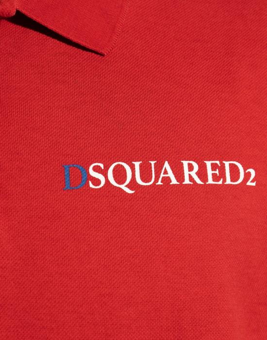 25FW 디스퀘어드2 폴로 티셔츠 S71GL0046S22743307 Red - DSQUARED2