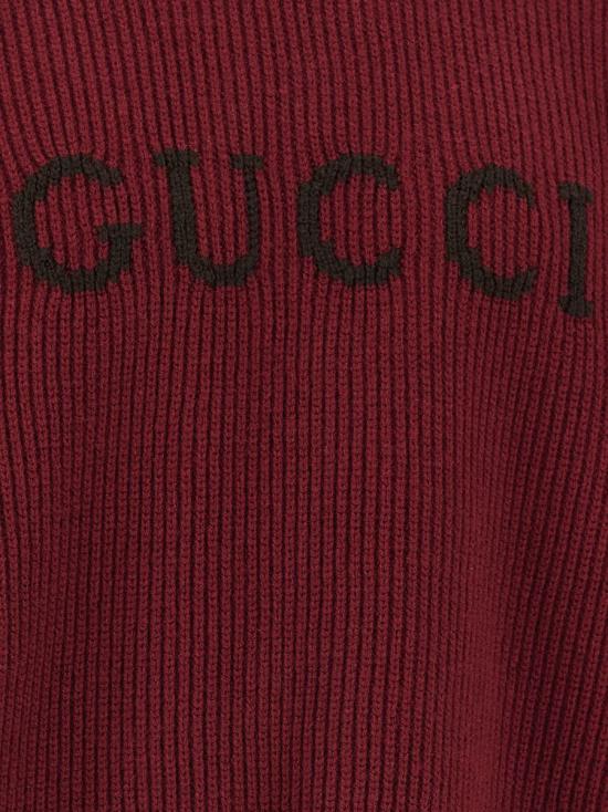 25FW 구찌 울 캐시미어 립 니트 스웨터 833499XKEYJ6005 Red - GUCCI