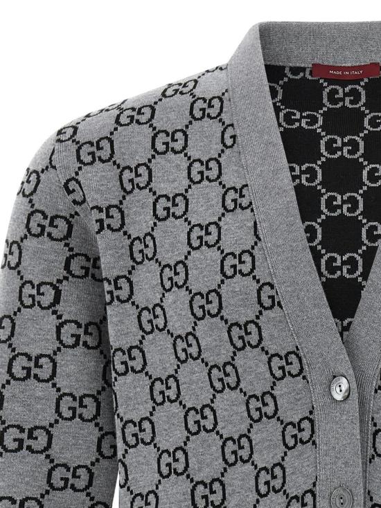 25FW 구찌 리버서블 GG 울 자카드 가디건 798157XKEJP1045 MULTICOLOR - GUCCI