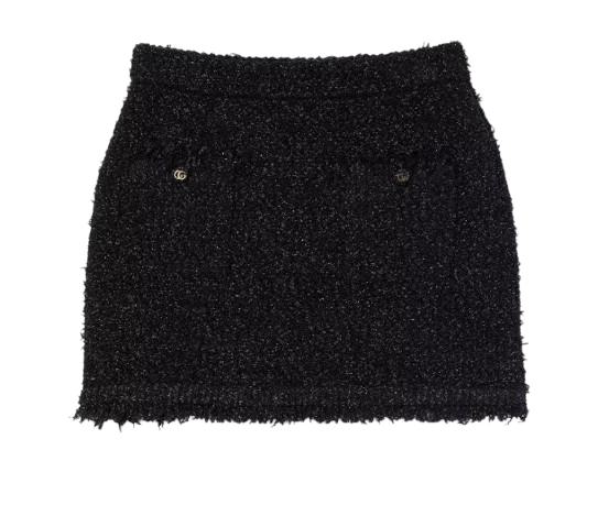 25SS 구찌 숏 스커트 811556XKEDT1000 Black