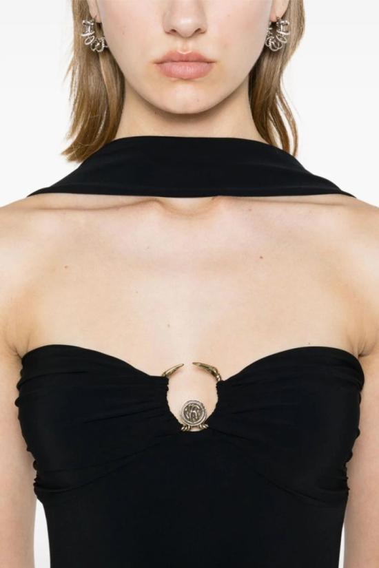  로베르토 카발리 숏 원피스 TKT10H LL00605051 Black - ROBERTO CAVALLI