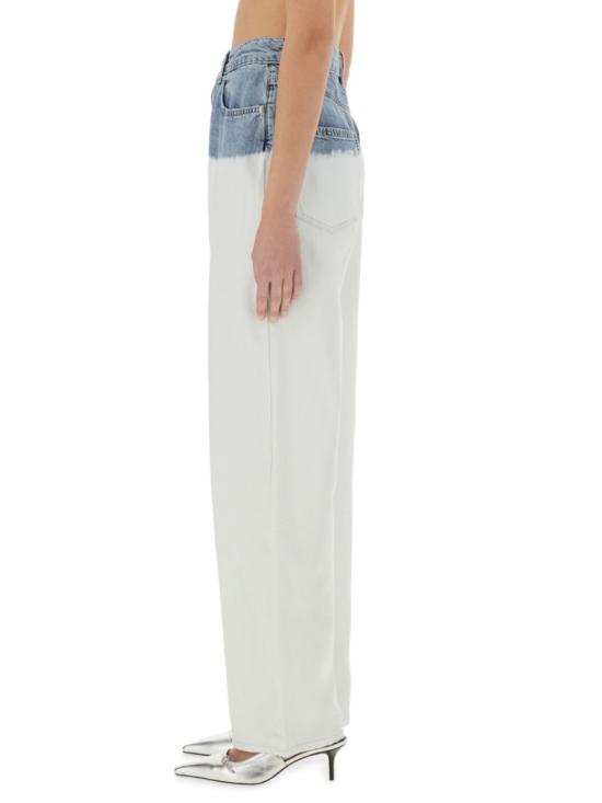  모스키노 데님 팬츠 03443721 1483 White - MOSCHINO