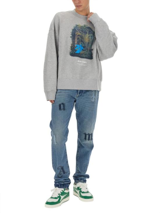  팜앤젤스 긴팔 티셔츠 PMBA026 E23FLE0010840 Grey - PALM ANGELS