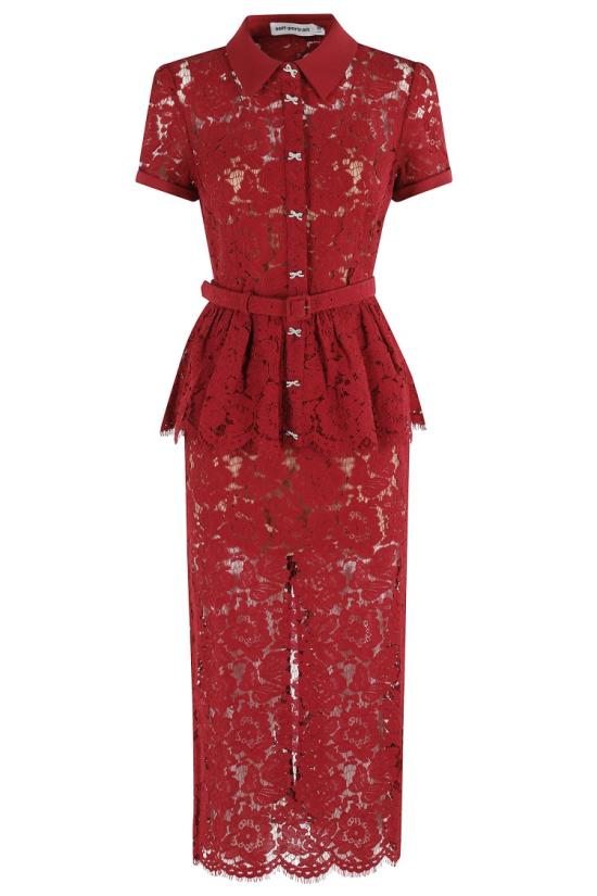 25FW 셀프 포트레이트 원피스 PF25006MBBU 097 Red