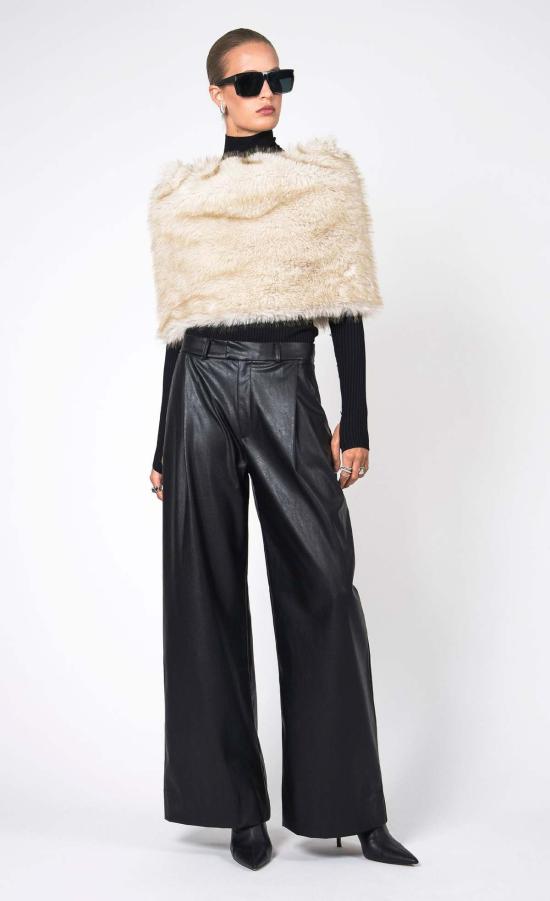  논살란트 레이블 코트 논캐런트 라벨 파스칼 인조 모피 숄 - NONCHALANT LABEL