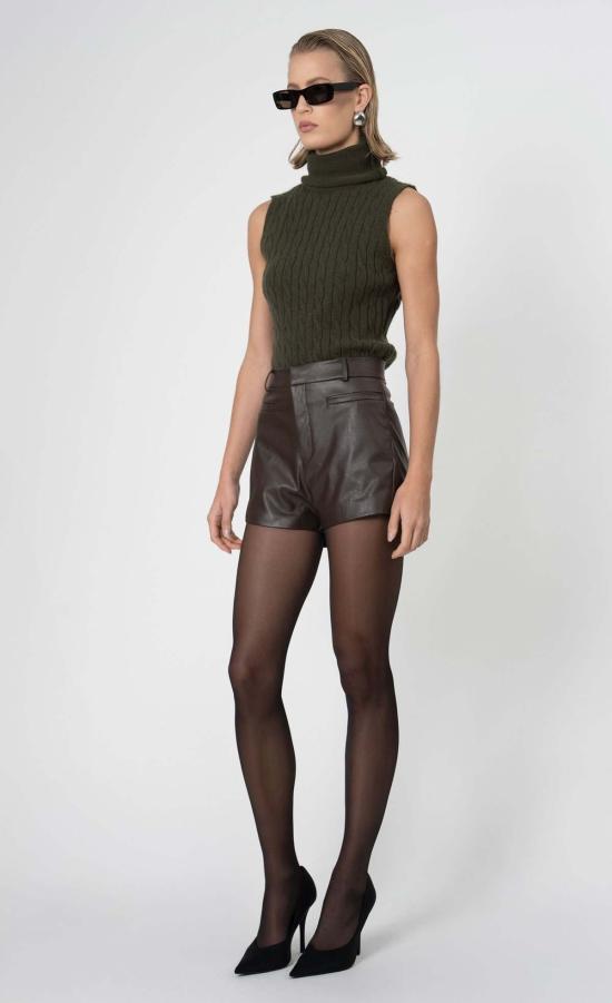  논살란트 레이블 숏팬츠 무심한 라벨 개빈 쇼트 브라운 - NONCHALANT LABEL