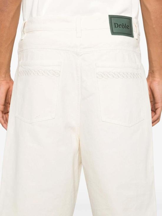  드롤드무슈 숏팬츠 Drole De Monsieur Le 쇼트 배기 쇼츠 베이지 - DROLE DE MONSIEUR