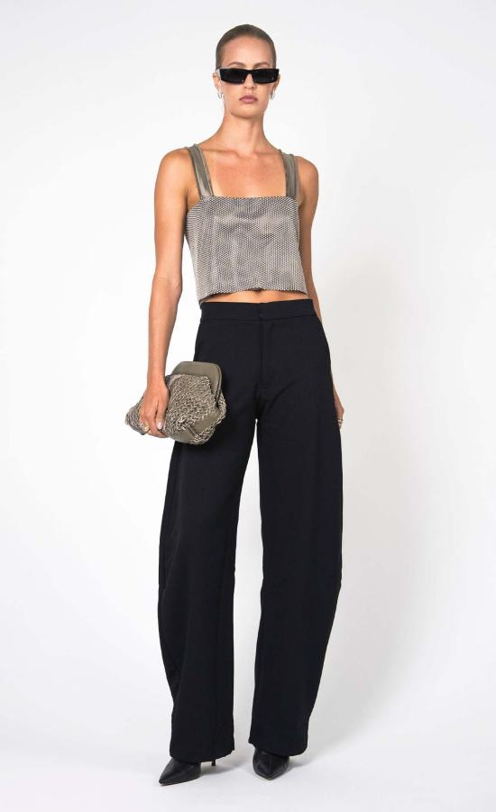  논살란트 레이블 블라우스 논캐런트 라벨 카트리나 주얼 탱크 모스 - NONCHALANT LABEL