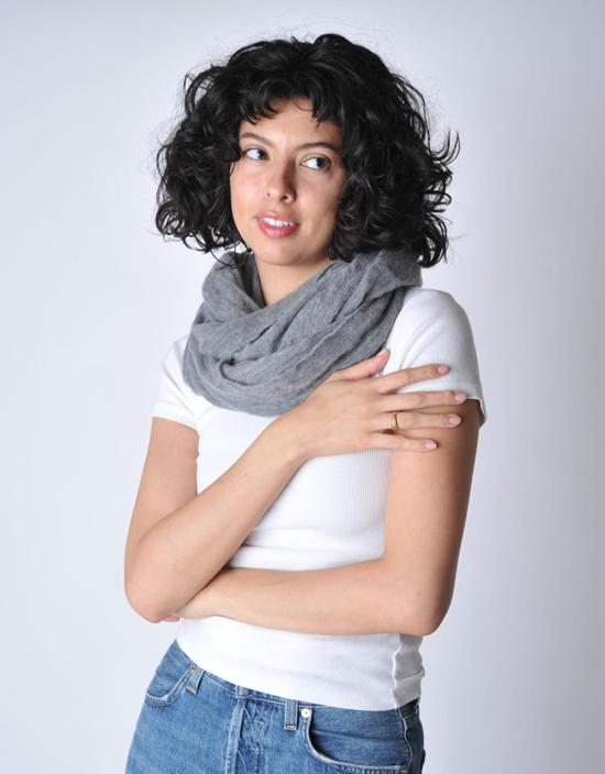  보또 쥐세페 머플러/스카프 보토 주세페 멜란지 라지 튜브 스카프 라이트 그레이 - BOTTO GIUSEPPE