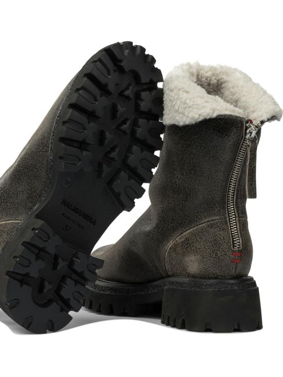 25FW 할마네라 부츠 RAMA27WAVIREX TAUPE WOOL ECROU Brown - HALMANERA