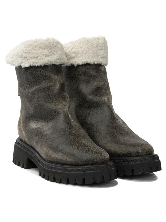 25FW 할마네라 부츠 RAMA27WAVIREX TAUPE WOOL ECROU Brown - HALMANERA