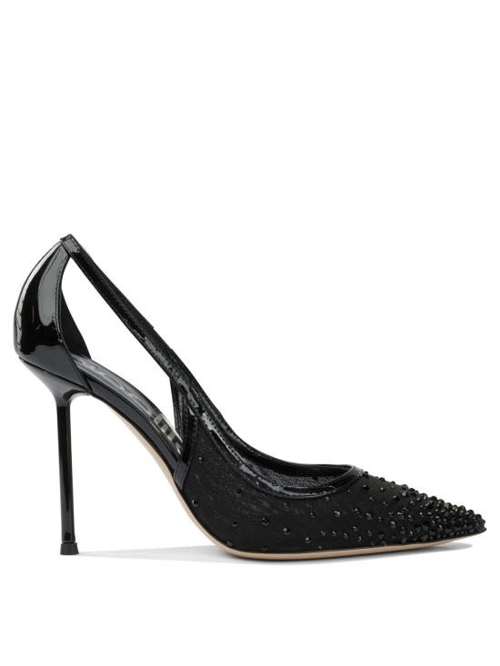 25FW 니나리루 힐/펌프스 352564LAELENVERNICE RETE NERO Black