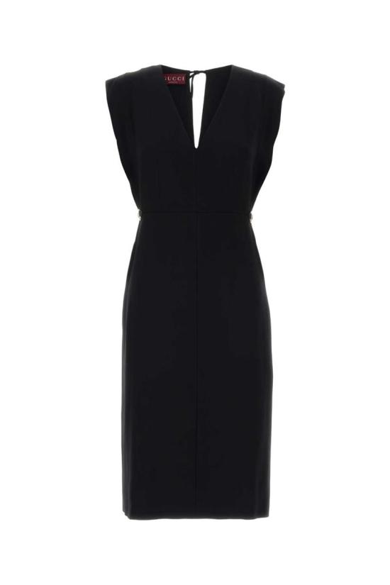 25FW 구찌 홀스빗 새턴 드레스 837156Z8B2Z 1000 Black