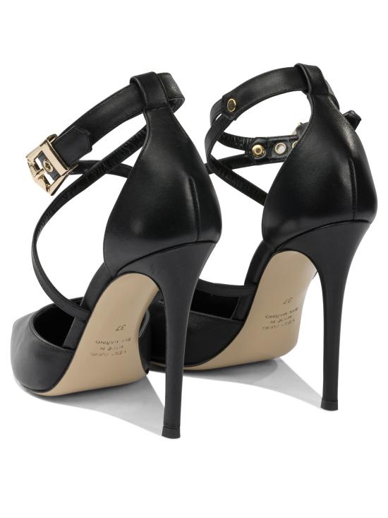 25FW 니나리루 힐/펌프스 352514AURIL1055NAPPA NERO ORO Black - NINALILOU
