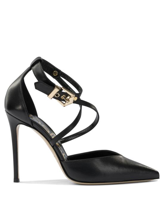 25FW 니나리루 힐/펌프스 352514AURIL1055NAPPA NERO ORO Black