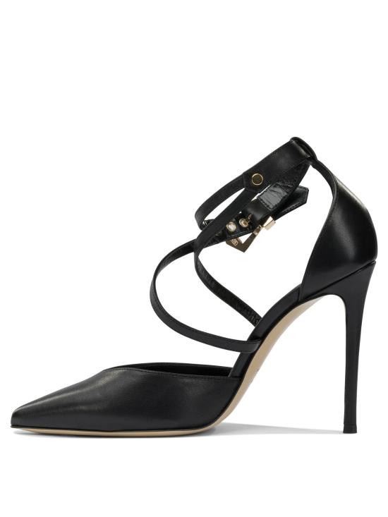 25FW 니나리루 힐/펌프스 352514AURIL1055NAPPA NERO ORO Black - NINALILOU