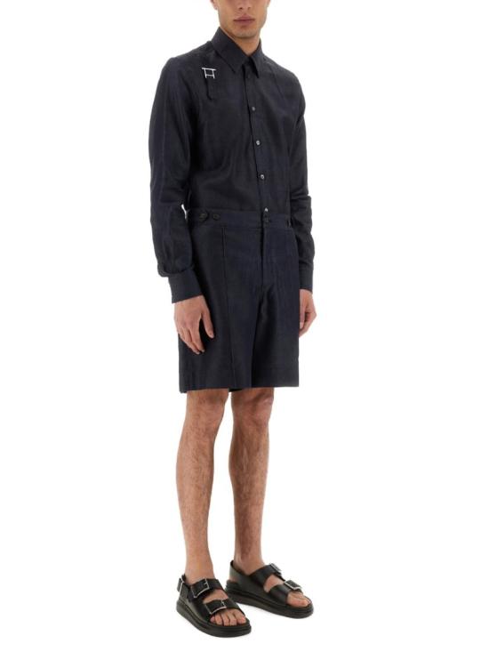 알렉산더 맥퀸 긴팔 셔츠 828635 QYABM4244 Blue - ALEXANDER MCQUEEN