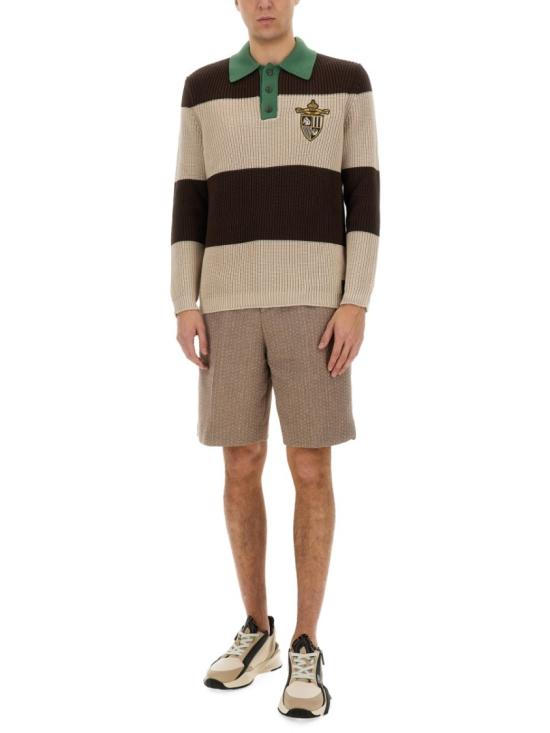  펜디 코튼 니트 폴로 셔츠 FZC358 AU7SF1RWU Multicolor - FENDI