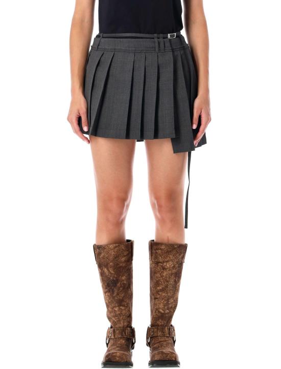 25FW 아크네 스튜디오 숏 스커트 AF0473 AA3 DARK GREY