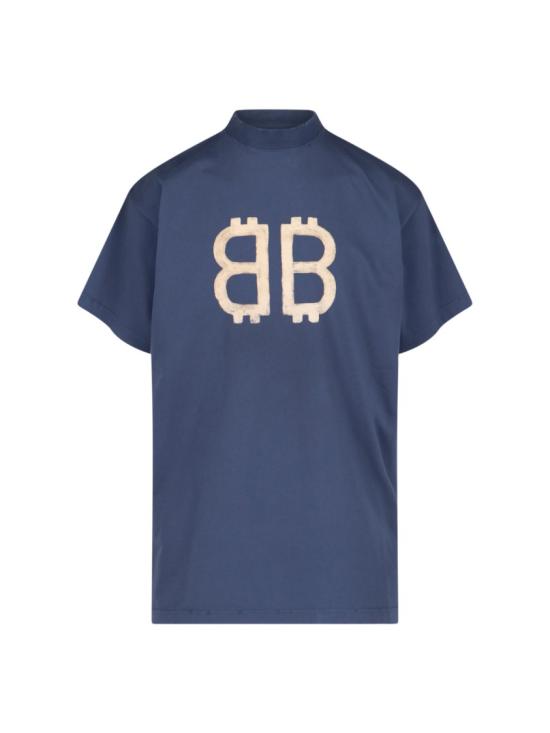  발렌시아가 반팔 티셔츠 739028 TOVU64108 Blue