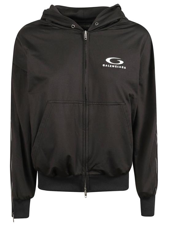 25FW 발렌시아가 후드 티셔츠 837513WTSVX21070 Black