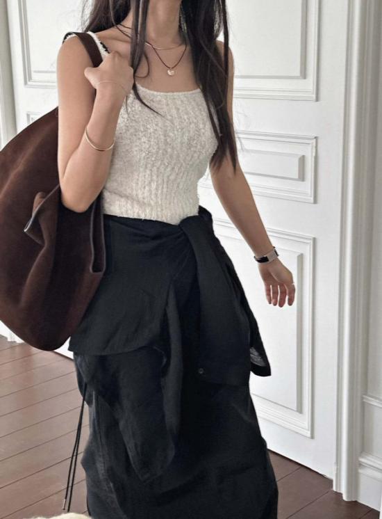  더 엔케이씨 스토어 민소매 티셔츠 Nkc 스토어 오클리 니트 탱크탑 - The NKC Store