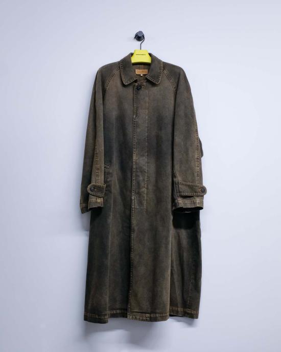  MM6 메종마르지엘라 코트 Mm6 메종 마르지엘라 워시드 데님 더스터 - MM6 MAISON MARGIELA