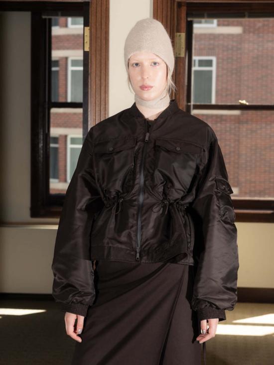  로렌 마누지안 이어플랩 캡 로프트 보닛 앤틱